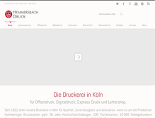 Tablet Screenshot of hemmersbach-druck.de